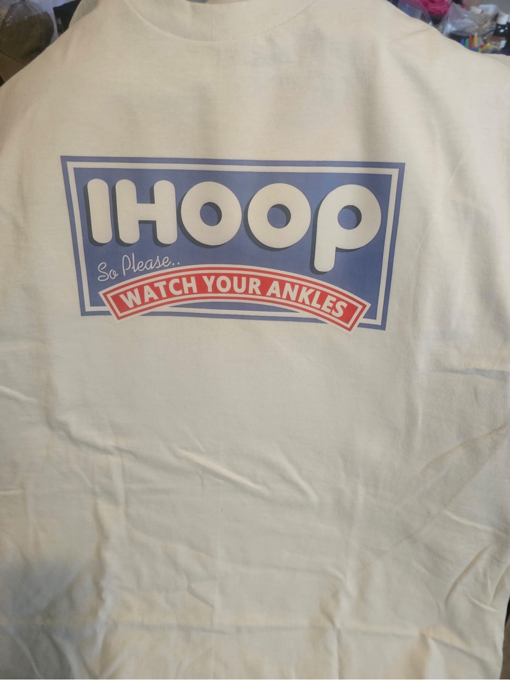 'Watch Your Ankles' Cream Graphic Tee